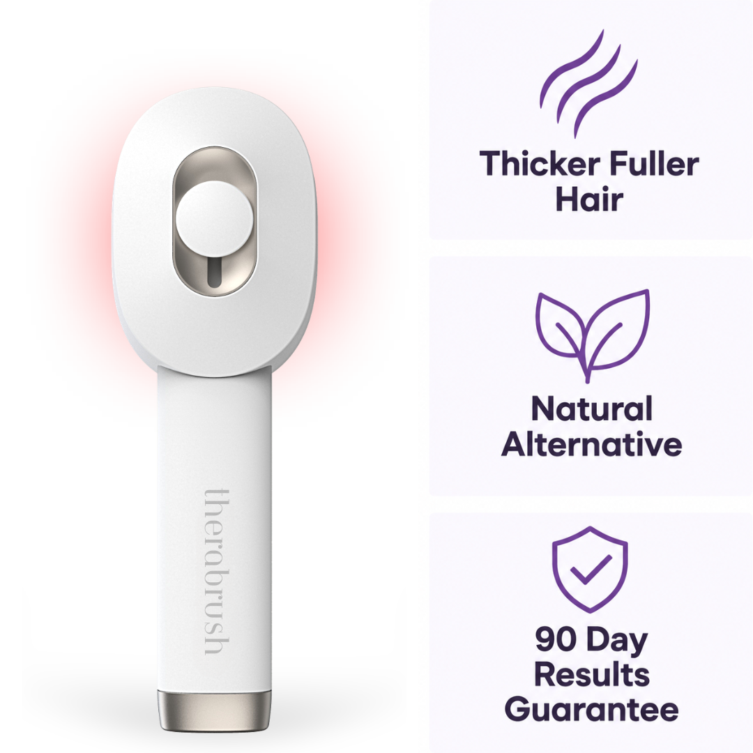 TheraBrush 4-in-1 device with the included Hair Tonic