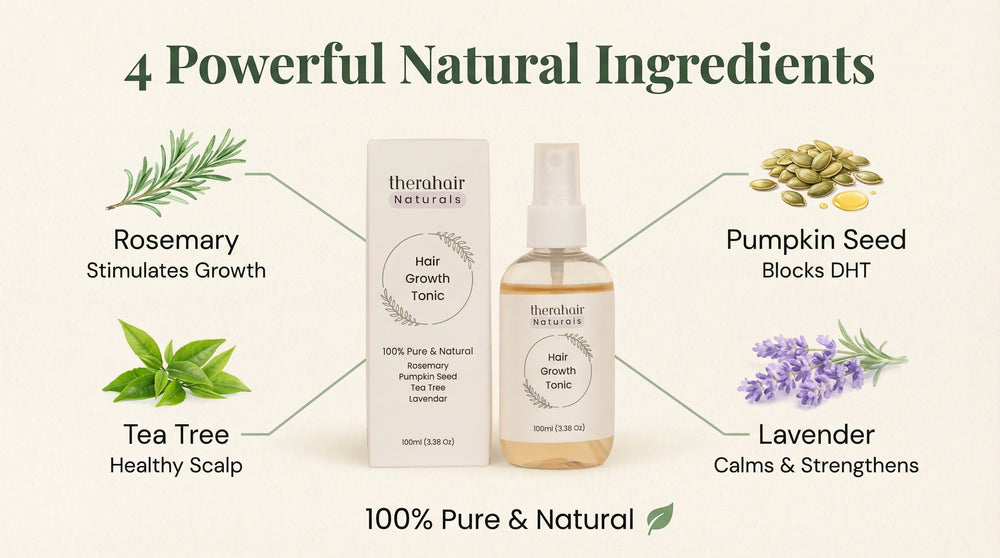 Cabello Más Grueso y Abundante en 90 Días con Solo 4 Ingredientes Naturales