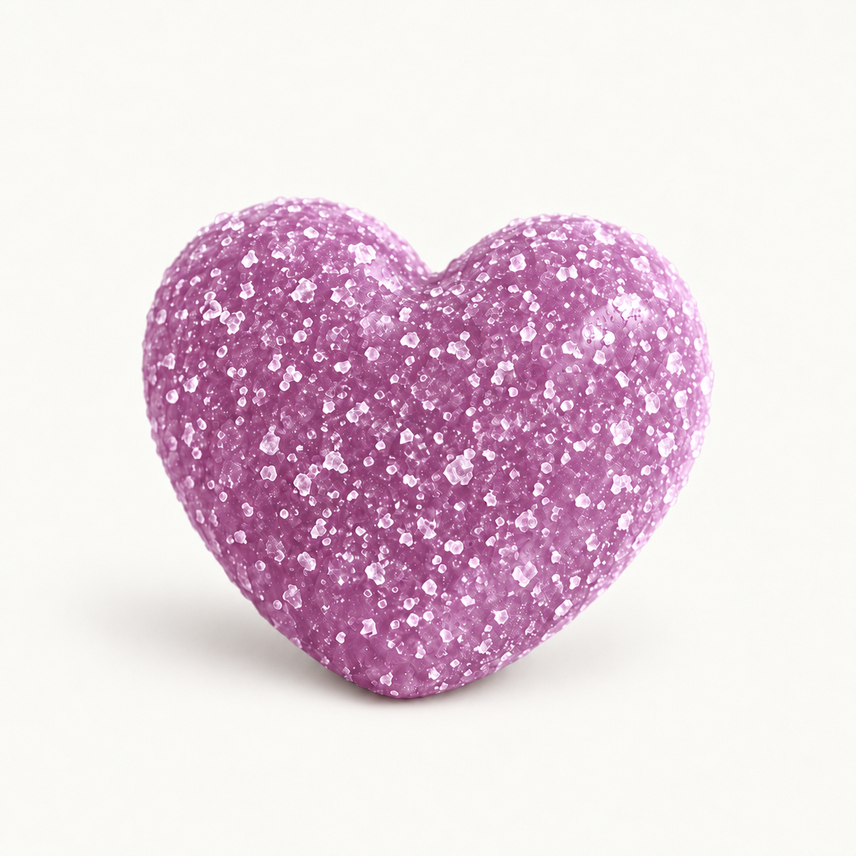 A purple heart-shaped Hair Revival gummy