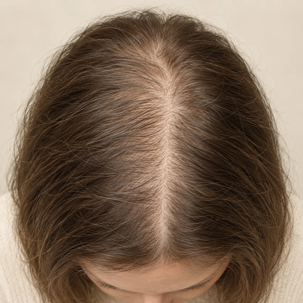 AI illustration of hair density at hypothetical week 0